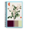 Rosa Collection Notebook — White + Blue Rose